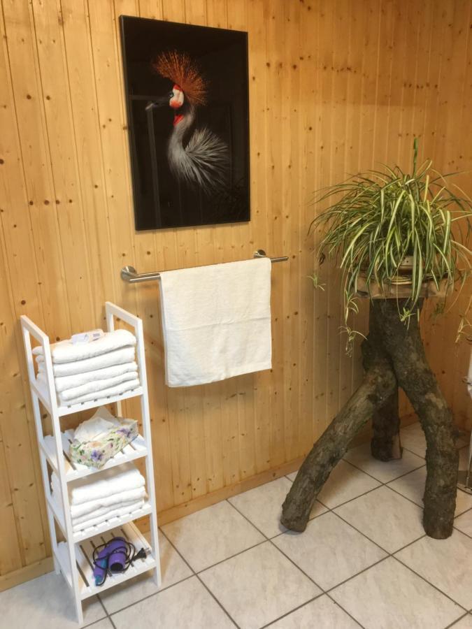 Kranich-Holzferienhaus 'Kleine Auszeit' Rehden エクステリア 写真